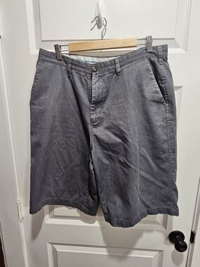 Volcom Men's Charcoal Flat-Front Shorts